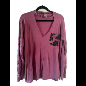 PINK by Victoria’s Secret Long Sleeve Tee – Size Small – Mauve/Pink